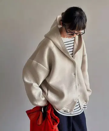 프론트 스냅 후드티