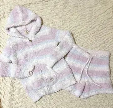 젤라또피케 룸웨어 상하의 세트 후드티 & 숏팬츠 보더