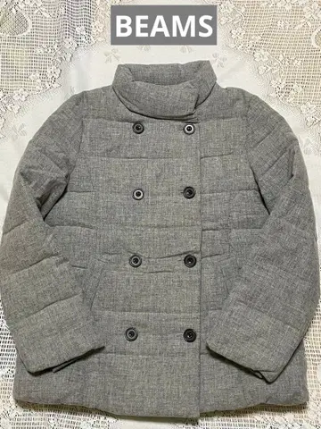 BEAMS 빔즈 그레이 다운 점퍼