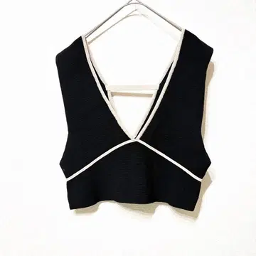 소피토 Soffitto 니트 베스트 뷔스티에 V넥