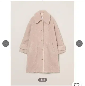 three dots 에코 퍼 롱 코트