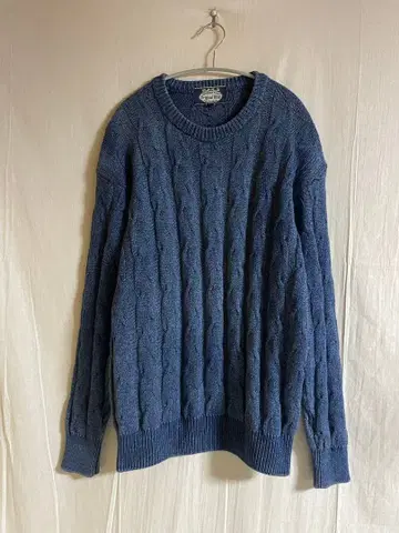 ORIGINAL BLUE 인디고 케이블 니트