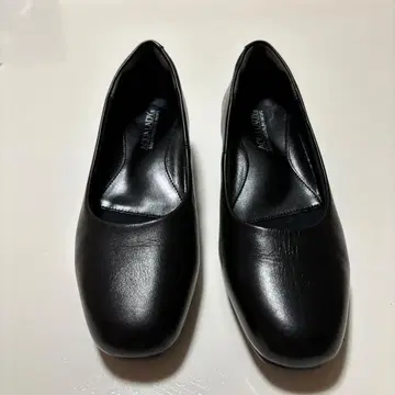 블랙 가죽 펌프스 23.5cm 힐 3cm