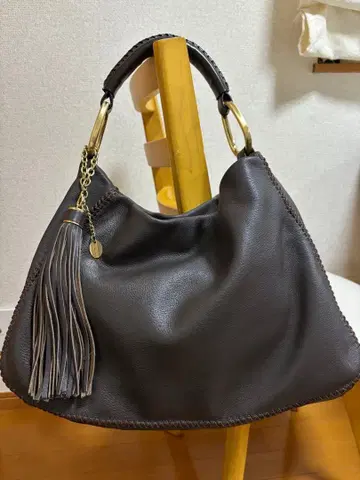 SAZABY-가죽 숄더백 브라운