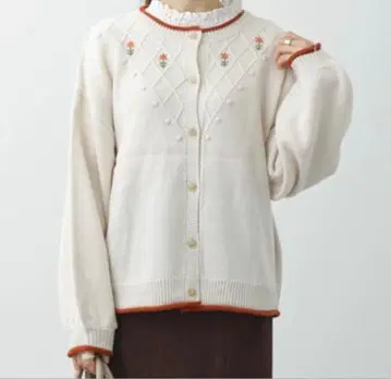 ehka sopo 폼폼 꽃 자수 가디건