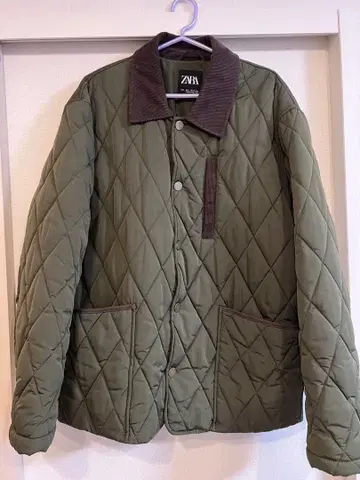 ZARA 커버올 L 카키