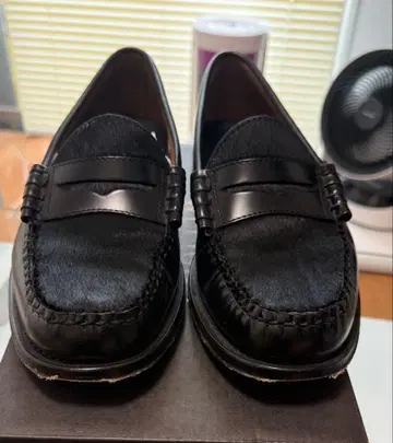 Bass 블랙 가죽 로퍼