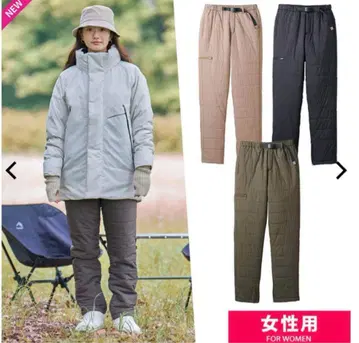 워크맨 고발수 퀼트 웜 팬츠 카키 L