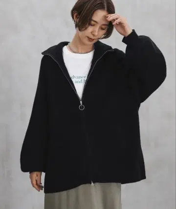 렙심 7게이지 지퍼 스탠드 튜닉