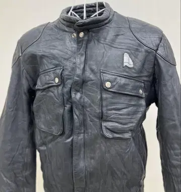 KRANNEHL 블랙 가죽 자켓