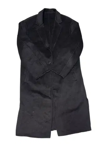 UNIQLO 블랙 체스터 코트