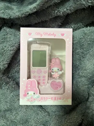 산리오 마이멜로 마이멜로디 폴더폰 탁상시계 폴더폰 모양 시계