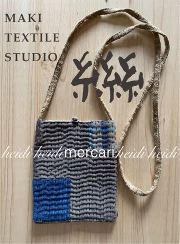 마키 텍스타일 자수 미니백