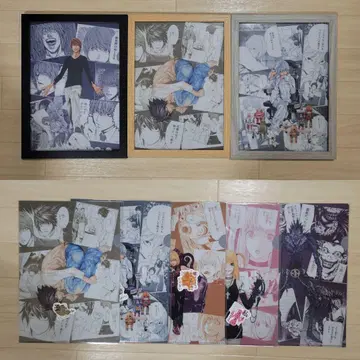 DMM 복권 데스노트 D상 클리어 파일&스티커 8장 세트