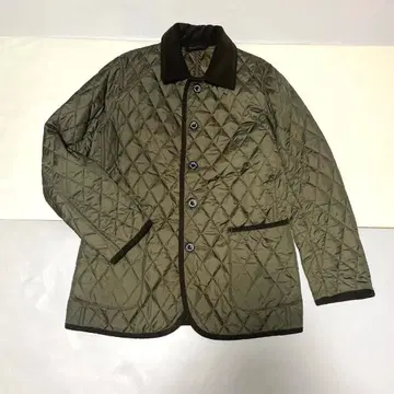 BEAMS HEART 퀼팅 자켓 L 카키 남성용