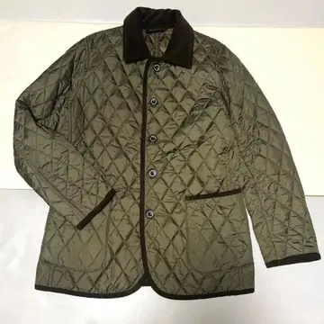 BEAMS HEART 퀼팅 자켓 L 카키 남성용