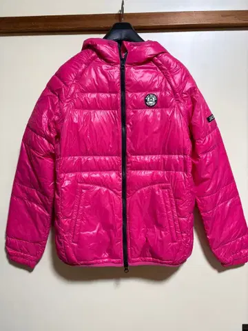 JACK BUNNY 후드 부착 핑크 2way 다운 자켓