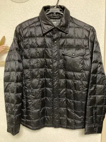 울트라 라이트 다운 퀼팅 자켓 블랙