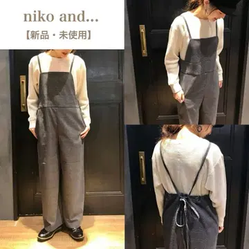 niko and - 그레이 살로펫 바지 오버롤