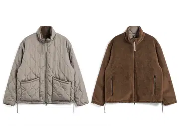 TAION 밀리터리 리버서블 하이넥 다운 자켓