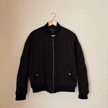 블랙 MA-1 봄버 자켓 블루종 아우터