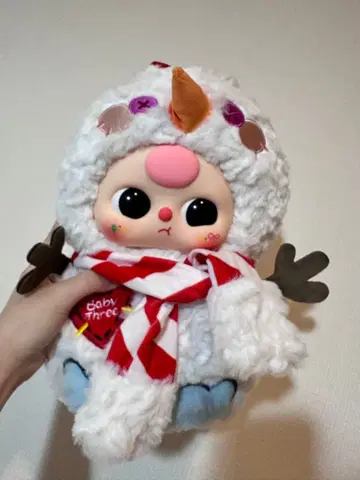 Baby Three 크리스마스 눈사람 봉제 인형 400%
