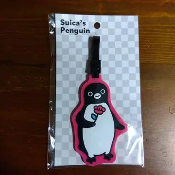 [ 미개봉 새상품 ] Suica 펭귄 러기지 택 꽃과 펭귄