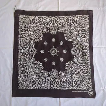 80s 90s USA제 빈티지 반다나 RN15187 블랙 BN2