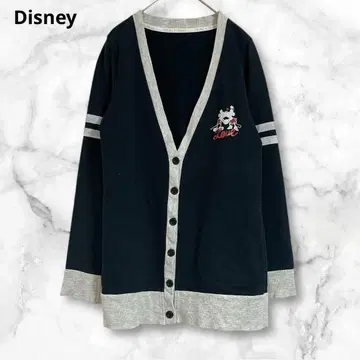 디즈니 네이비 계열 버튼 달린 가디건 긴팔 M 미키&미니