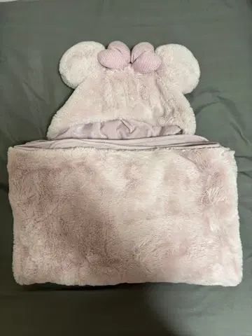 미니 마우스 플리스 후드 담요 디즈니