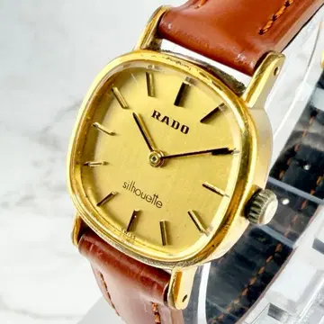 [ 작동 ] 라도 실루엣 스퀘어 골드 다이얼 수동 와인딩 빈티지
