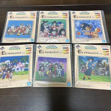 제일복권 드래곤볼 E상 아크릴 스탠드 6종 세미 컴프