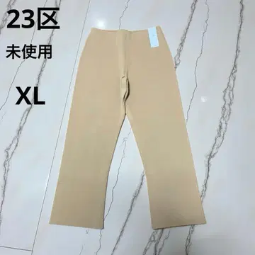 미사용 XL 23구 코튼 폴리에스테르 스트레치 니트 팬츠