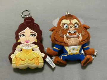 디즈니 미녀와 야수 키링 봉제 인형