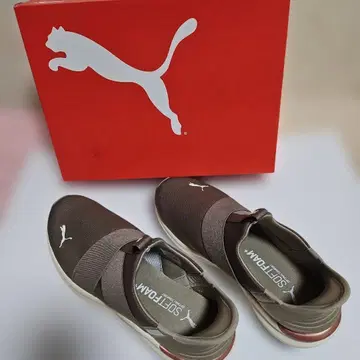 PUMA SOFTFOAM+ 슬립온 25cm 브라운