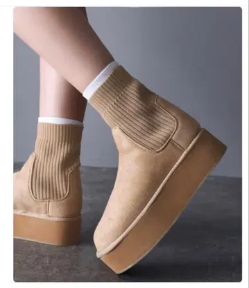 JaVa 콜라보 경량 신장 업 5cm대 어그 부츠