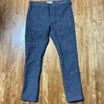 울 혼방 슬림핏 팬츠