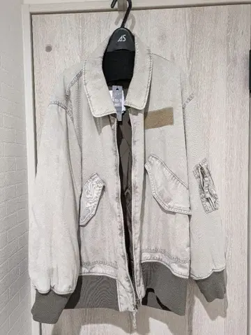 택 포함 새상품 JEANASIS 리버서블 퍼 플라이트 자켓