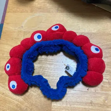 캐릭터풍 헤어밴드 빨간색과 파랑