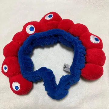 캐릭터풍 헤어밴드 빨간색과 파랑