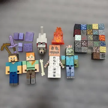 마인크래프트 블록 피규어 세트