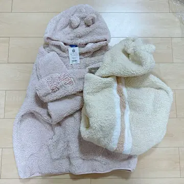 [택 포함 새상품] 디즈니 리조트 칩&데일 보아 후드티 2벌 세트