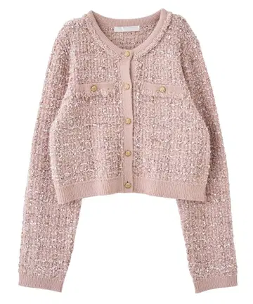 LILLIAN CARAT 트위드 니트 가디건