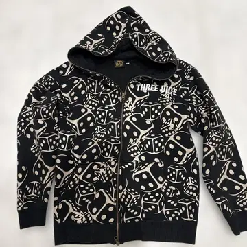 Three Dice 주사위 패턴 후드티 L 사이즈