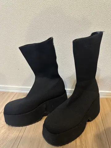 GRL 통굽 미들 부츠