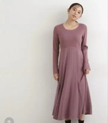 내추럴 뷰티 베이직 니트 롱 원피스 M