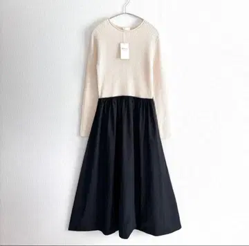 미사용 새상품/TOMORROWLAND/Ballsey/크루넥 원피스 36