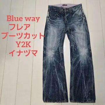 BLUE WAY 플레어 부츠컷 y2k 이나즈마 W30