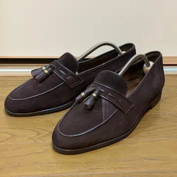 란셀 다크 브라운 스웨이드 로퍼 태슬 포함 26.5