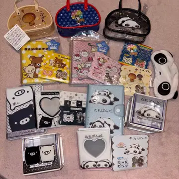 리락쿠마 아프로 타레판다 냥냥냥코 씰 san-x